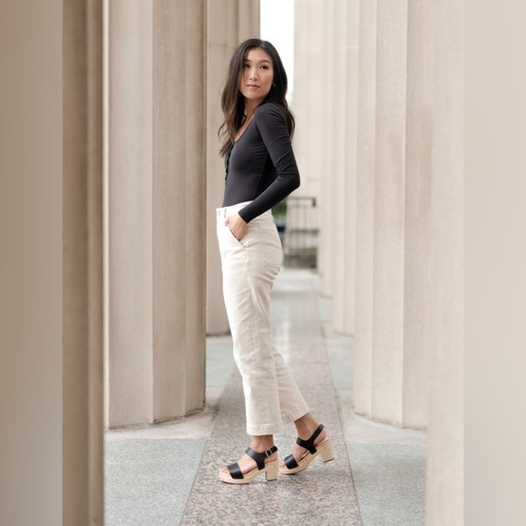 Nisolo All-Day Open Toe Clog in Black - Picture 9 of 12